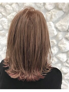 モアナ バイ ヘッドライト 二俣川店(Moana by HEADLIGHT) Moana インナーカラー＃ピンク#オレンジベージュ