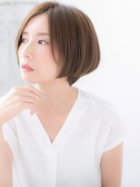 ドクターズ サロン ラブ(Dr's Salon LAB)&nbsp;センターパートの前下がりワンレン大人ボブg古河20代30代40代