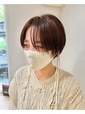 [代々木]ナチュラルピンクスイートAラインの甘辛ショートボブ