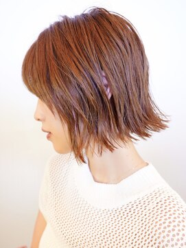 ラフィスヘアー グランツ 桂店(La fith hair Glanz) 【La fith】ニュアンスカラー×切りっぱなしボブ