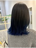 Mimosa 裾カラー ブルー
