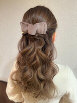 ハーフアップ