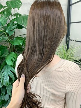 チル(chill) ブリーチなしダブルカラー／オリーブ／赤みなし