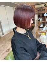 バース プレイス(BIRTH PLACE)&nbsp;RED orange ボブ