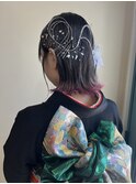 ボブ外はねヘアセット