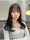 髪質改善*フルバングデザインカラー*美髪【Zina池袋】