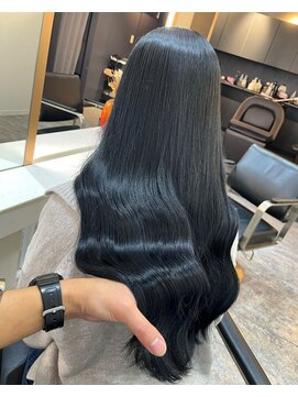ブレンド 渋谷(BLend) 縮毛矯正.レイヤーカット.ブルーブラック.髪質改善. ヘアカラー