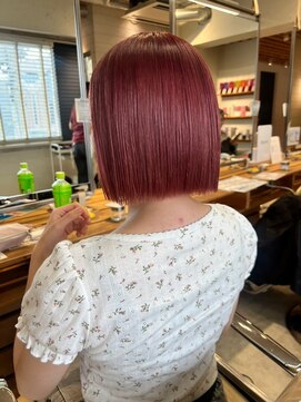 メロウマン(mellowman) ピンクカラー20代30代40代ハイライトブリーチダブルカラー立川