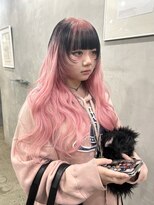 ジーナ(XENA) ピンク　エンジェルリングカラー　デザインカラー　渋谷