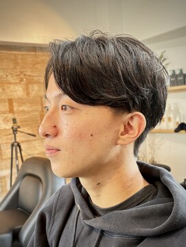 アトム(Atom.) シンプルセンターパート/ニュアンスパーマ