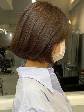 ドロシー 郡山桑野店(Dorothy) 黒髪ボブルフネビージュ小顔ワンレン