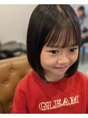 内巻きボブ