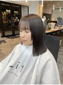 ブリーチなしブルーブラック