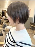 【Say.福岡】丸みショート×アッシュブラウン×透明感×髪質改善