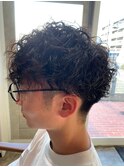 【メンズパーマ】　無造作くるくるパーマ