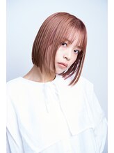 ユニックス イオンモール北戸田店(UNIX) 【ハイトーンカラー】ピンクベージュ（ブリーチあり）×ミニボブ