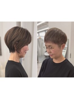 40代からの大人女性の魅力を引き出す【白髪ぼかしハイライト】が大人気！専属カラーリストが担当します◎