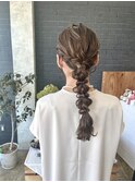 玉ねぎ編みおろしヘアセット＊