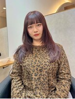 ワク 藤沢店(waku)&nbsp;ピンク　レイヤー　髪質改善