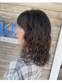 くるくるスパイラルパーマスタイル