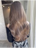 ミルクティーカラー/ベージュ/グレージュ/ダブルカラー/ブリーチ