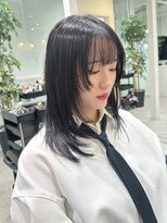 ロンドエニカ 大宮(Lond enika)&nbsp;グランマッシュ/細めハイライト/ショート/白髪ぼかし/前髪/大宮