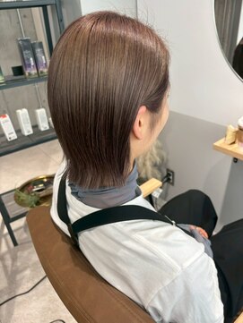 ルース(LOOSE) 切りっぱなしボブ×髪質改善ベージュ#立川#立川駅#縮毛矯正