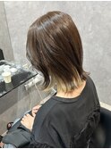 グレージュ×インナーブロンド