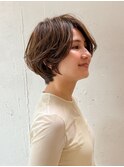 パーマでつくるニュアンスショート