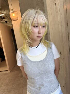 ラニヘアサロン(lani hair salon) デザインカラー/シャギーウルフ/バタフライレイヤーカット