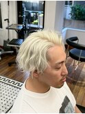 表参道駅MEN’S/ニュアンスパーマ/刈り上げセンターパート