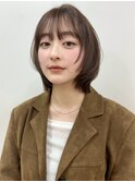 ミニボブ トレンドレイヤーボブ 顔まわりカット