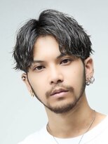 フィフス 大分(fifth)&nbsp;大分シャドウパーマメンズカットラウンドマッシュセンターパート