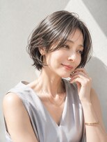 アッシュ 学芸大学店(Ash)&nbsp;ショートボブ/大人女性/シアーグレージュ/白髪ぼかし/脱白髪染め