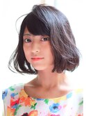 結べる長さのボブスタイル