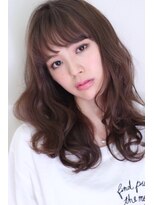クーエフー(coo et fuu)&nbsp;ミルクティーカラーのうぶバングセミロング♪担当 藤沢