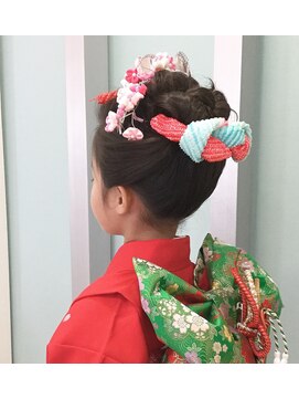 エアー(AIR) 七五三　ヘアセットです。