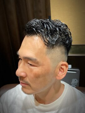 ヒロギンザバーバーショップ 大宮店(HIRO GINZA BARBER SHOP) いけおじフェード　おじさんフェード　イケてるおじさん
