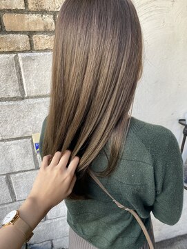 ロイジー(roijir) 表参道 roijir ほうじ茶オリーブラテカラー×髪質改善ストレート