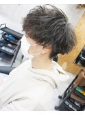 メンズマッシュ/波打ちツイストパーマ
