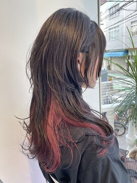 モリオ フロム ロンドン 大宮2号店(morio from London) 【高椋】ロングウルフ 大宮 インナーカラー