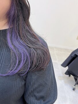 サロン 名和店(SALON) インナーカラー／ブルーバイオレット　by mika