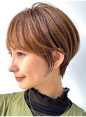 30代40代大人女性/前髪ありショートボブ/ショートヘア/髪質改善