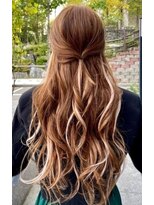 ヘアーメイク デコ トウキョウ 錦糸町店(hair make Deco. Tokyo)&nbsp;韓国風ダブルカラー、グラデーションカラー、ハイライトが可愛い