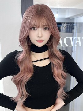 セディアル 心斎橋(SEDEAL) ピンクベージュ×シールエクステ90枚/韓国/ワンホン/10代/20代