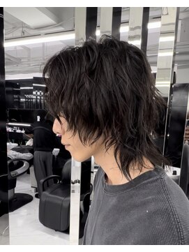 メンズヘアセンス 渋谷(MEN'S HAIR SENSE) アッシュブラック/ウルフ/ハイライト/マッシュパーマ/渋谷