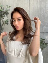 ディオ アンド ルーチェ(Dio&Luce)&nbsp;外ハネ/ゆる巻き/かきあげバング/ブラウンカラー