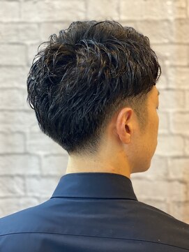 ヘアサロン 銀座マツナガ新宿店(hair salon) ふわっとかき上げ毛流れパーマ【新宿/理容室/バーバー】