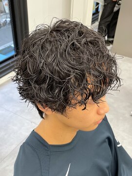 ノイセル 心斎橋(Noisyle) guest snap ミディアムマッシュウルフ×スパイラルパーマ