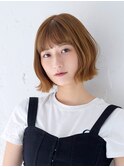 【La fith】ケアブリーチ×切りっぱなしボブ×重めバング